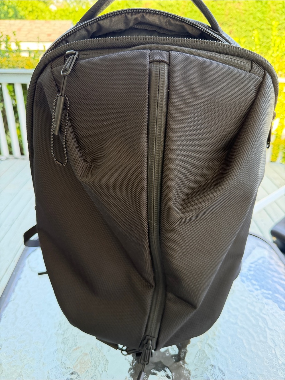 Aer Fit Pack 3 Backpack Black Minimalist Gym Work Tech Daypack 18.7L
